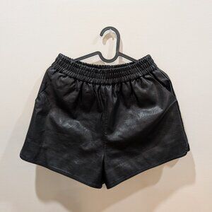 Leather Shorts-One Size